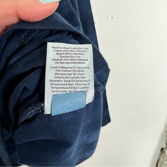 NWT Time And Tru Oversized Dark Navy Tye Dye T - Shirt / Pullover Sz M - Picture 3 of 15